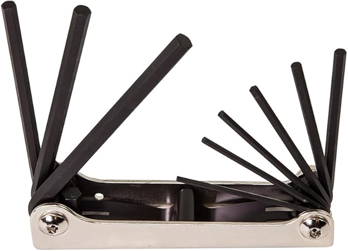 Klein Tools 70591 Folding Hex Key Set, 9-Key, SAE Sizes