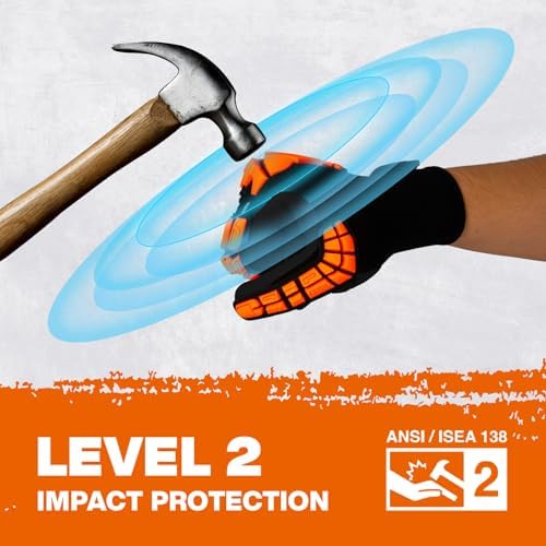 Safety Work Gloves for Men Women,Impact Work Gloves