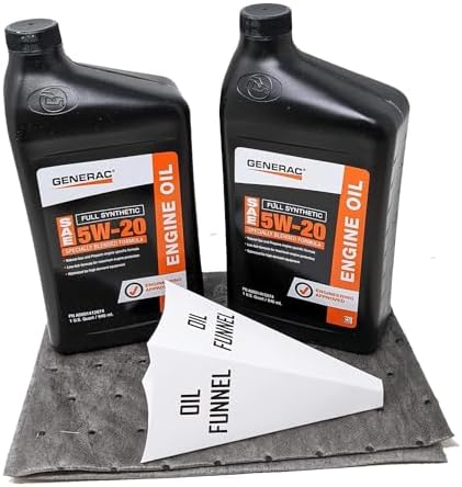 Generac A0001412874 5W20 Full Synthetic Engine Oil Quart (Pack of 2)