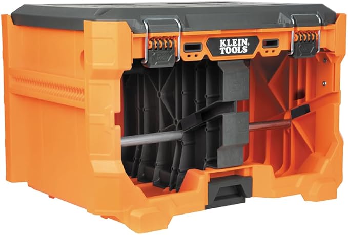 Klein Tools 54825MB MODbox Wire Spool Dispenser, Conduit and Wire Puller, Holds (4) 500-Foot Spools, 120-Pound Capacity, Compatible with MODbox Components