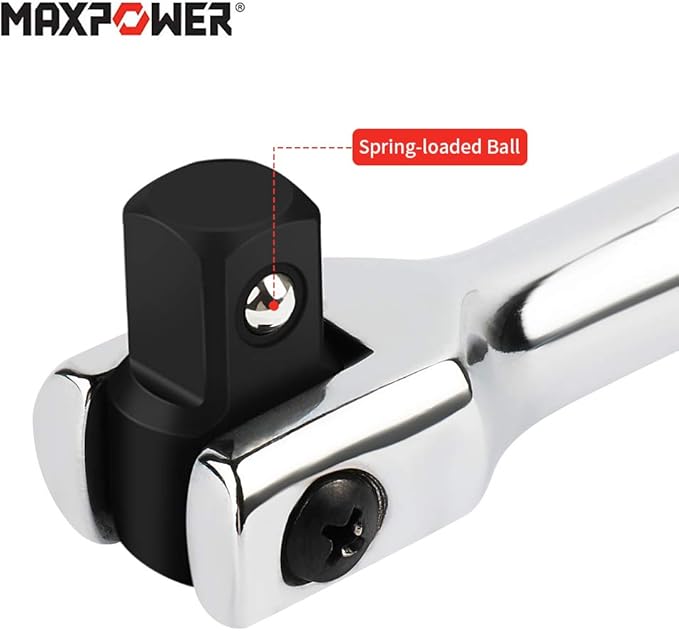 MAXPOWER 24-Inch Breaker Bar 1/2-Inch Drive Flex Handle
