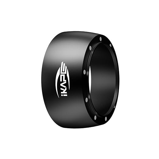 IKAPE 58mm Magnetic Dosing Funnel, Espresso Ring Compatible with 58 mm Bottomless Portafilter - with 10 Small Magnet (Black)
