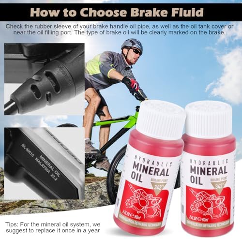 High Performance Mineral Oil Brake Fluid 120ml for Shimano, Tektro and TRP Hydraulic Disc Brakes