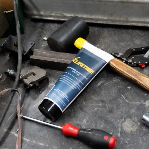 4LifetimeLines Multi-Purpose Silicone Grease – 4 oz Tube, Brake Caliper Grease, Brake Lubricant, All-Weather Lubricant for Auto, Home, Farm & Shop, Long-Lasting Versatility