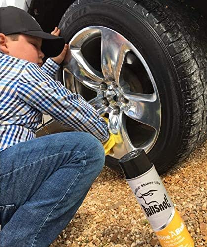 BullSnot! ShineABull Instant Tire Butter & Trim Gloss Spray – Silicone-Free, UV Protection, Restores Shine & Moisture to Tires, Bumpers, Seals & More – Fast, Easy Application – Made in The USA