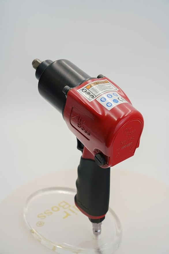Airboss AB-162 1/2'' High-Performance Air Impact Wrench Maximum Torque Impressive 650 ft-lb for Heavy-Duty Automotive and Industrial Applications Weight 5.7 lbs ensuring ease of use