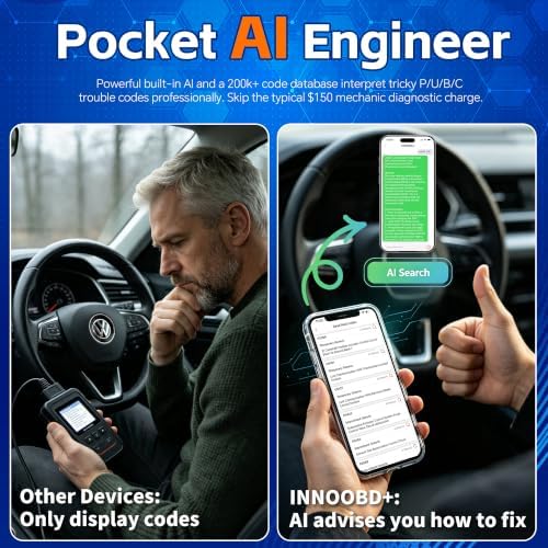 AI OBD2 Scanner Car Code Reader Diagnostic Scan Tool