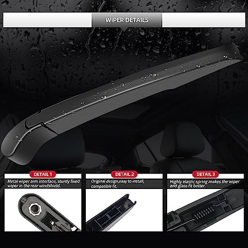 Rear Windshield Wiper Blade and Arm for BMW X2 2018-2023 for Car Window