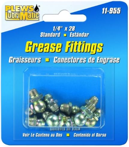 Plews & Edelmann (11-955) 8-Piece Standard Grease Fitting Assortment