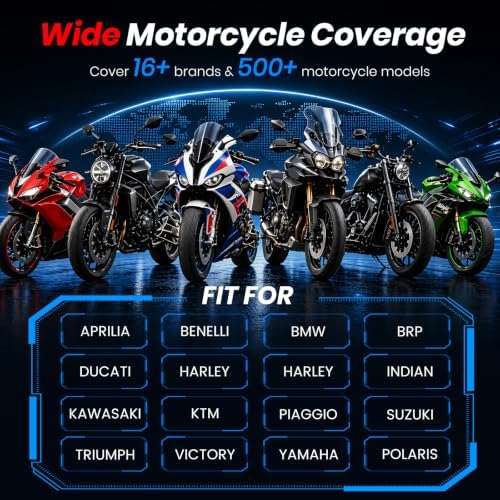 ANCEL MT700 Motorcycle OBD2 Scanner with 35+ Reset Functions