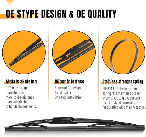 AUTOBOO 10" Rear Wiper Blade Replacement for Chevy Trax Buick Encore