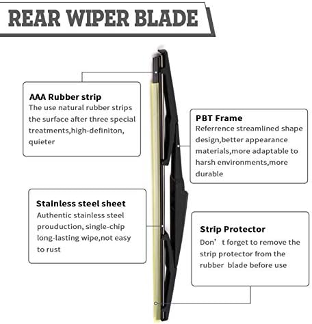 Rear Wiper Arm Blade for Lexus RX350 03-08,Hyundai Santa fe 2007-2012