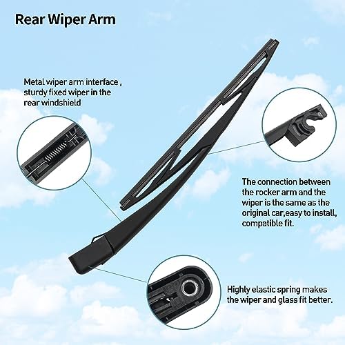 Rear wiper Arm Blade Nut Set Replacement for Kia Sportage 2011-2016