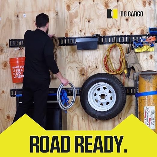 DC Cargo Mall Ratchet Straps & E Track Accessories Kit (12-Piece) - 15 ft Heavy-Duty Straps, E-Track O-Rings 1,000 lbs WLL