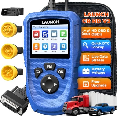 LAUNCH CR HD V2 Heavy Duty Truck Scanner 2026 Diesel Full-System Scan Tool