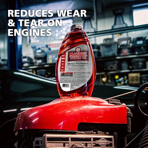 Marvel Mystery Oil 53436 Motor Treatment, Engine Oil & Fuel Treatment Additive, Cleans and Lubricates Fuel System, Prevents Leaks, Improves Engine Performance and Fuel Economy, 48 oz. (Pack of 2)