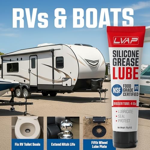4 Oz Food Grade Silicone Grease Tube | NSF H1 Silicone Lube & Waterproof Sealant for O-Rings, Faucets, Plumbing, Pool, Spa & Kitchen Appliances | Potable Water Safe