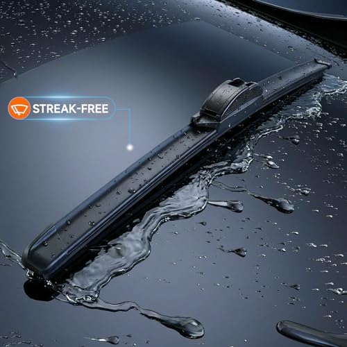 AUTOBOO PLUS 26" + 20" All-Season Windshield Wiper Blades (Pack of 2)