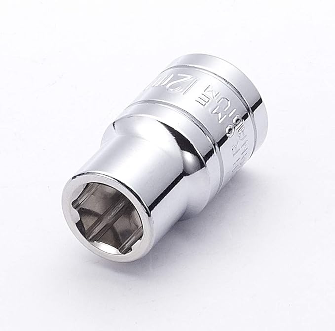 Utoolmart Shallow Socket, 1/2-inch Drive 6-Point 11mm Metric Socket, Chrome Vanadium Steel Chrome Finish, for General Repairs