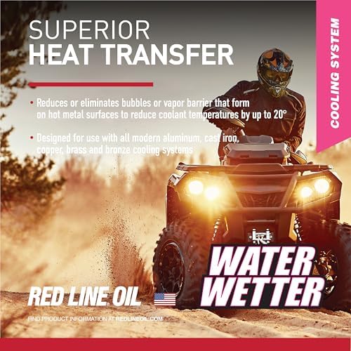 Red Line 80205 Supercool Extreme Powersports Coolant Fortified with WaterWetter - 1/2 Gallon