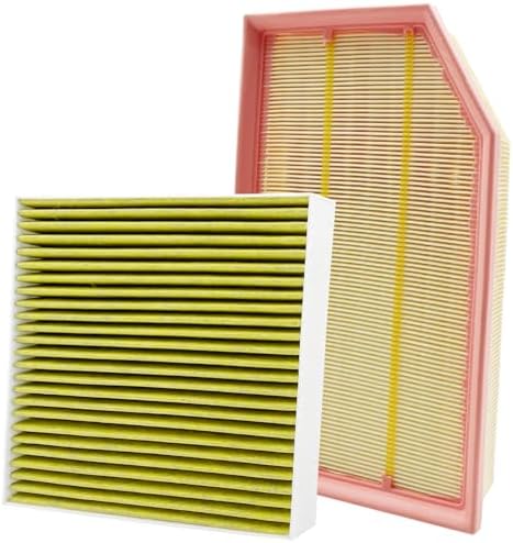 Capume 2PCS Cabin Engine Air Filter Kit JM683JM2373 Fits for 2020-2025 Gladiator 3.6L,2018-2025 Wrangler 2.0L/3.6L/Hybrid, CF12450,CA12373,68257030AA,68301863AA
