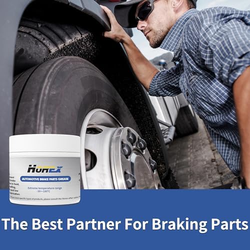 Disc Drum Brakes Lubricant 50g Truck Brake Parts Grease Bearing Automotive Caliper Grease Anti Squeal Rust Seize for Heavy Duty Tractor Wheel Ceramic Axle Ball Joint Guide Pin Motorcycle