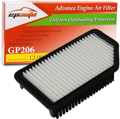 EPAuto GP206 (CA11206) Engine Air Filter Replacement for Hyundai and Kia