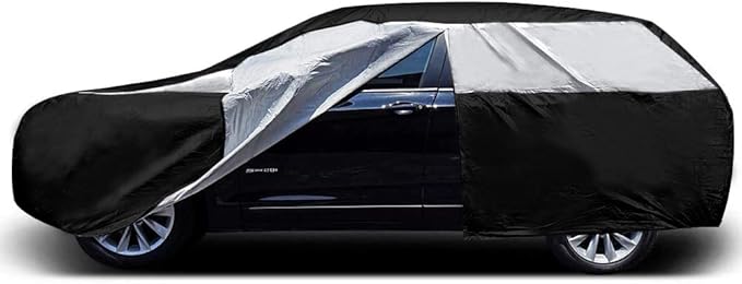 Titan Premium Multi-Layer PEVA Car Cover for Compact SUV 170-187". Waterproof, UV Protection, Anti-Scratch Protective Lining, Driver-Side Zippered Opening. Fits Rav4, Rogue, CR-V and More.