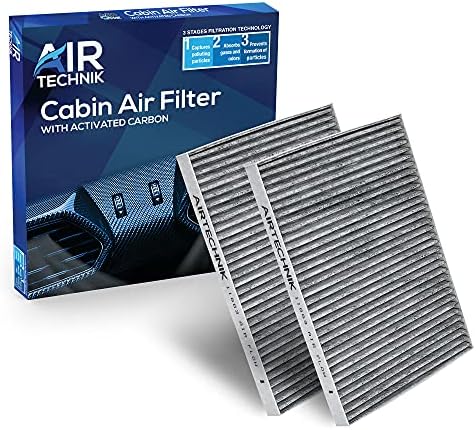 AirTechnik CF11663 Cabin Air Filter w/Activated Carbon (2 Pack) | Fits Buick Enclave 08-17/Chevy Traverse 09-17/GMC Acadia 07-16, Acadia limited 17, Saturn Outlook 07-10 - 20958479