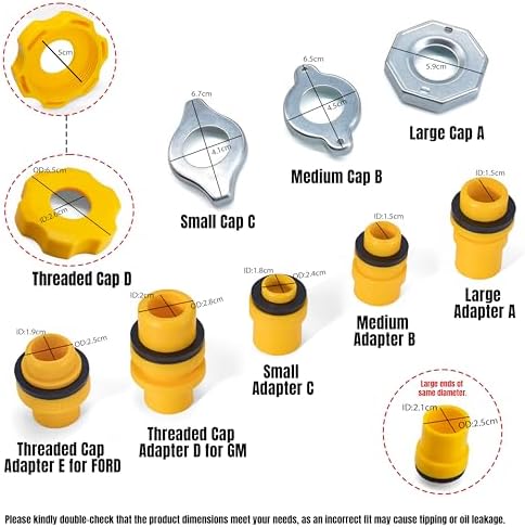 Thorstone 16-Piece No-Spill Coolant Funnel Kit