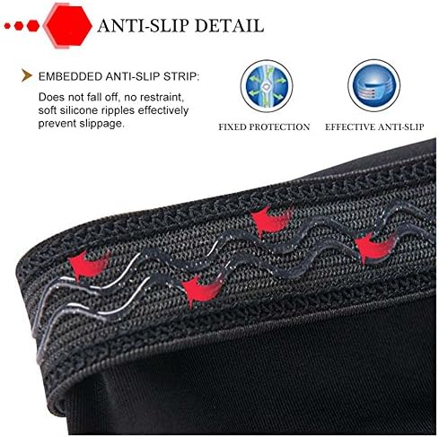 SZKANI Knee Pads Compression Leg Sleeve Knee Sleeve for All Sports Wrestling Protector Gear, 1 Pair of Knee Paded