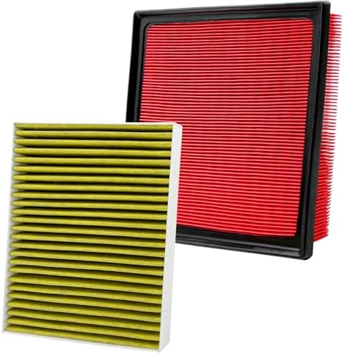 Capume 2PCS Cabin Engine Air Filter Kit Fit for 2021-2025 2026 ES250, 2019-25 ES350, NX250, NX350, 2019-22 AVALON,2018-24 CAMRY,2020-26 HIGHLANDER,2019-25 RAV4,CF12157,CA12377,87139-0E040,17801-F0050