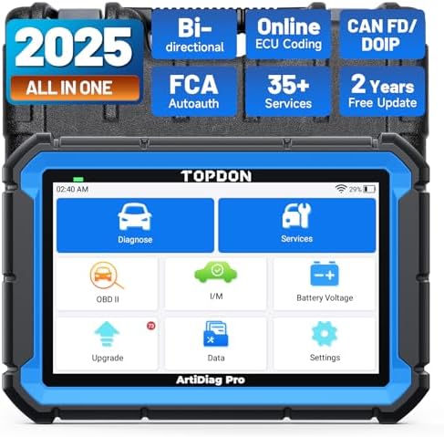 TOPDON ArtiDiag Pro Bidirectional Scan Tool with ECU Coding, 35+ Services