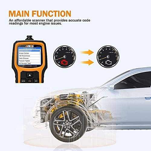 ANCEL AD410 Enhanced OBD II Vehicle Code Reader Automotive OBD2 Scanner with ANCEL Protective Case Storage Bag