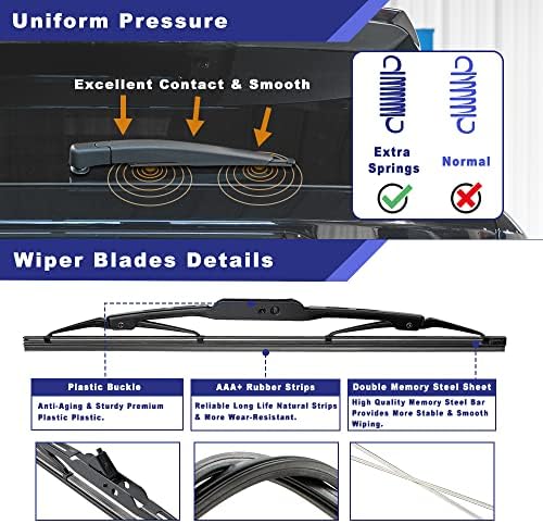Rear Wiper Arm and Blade for 2008-2010 Grand Caravan, Town & Country