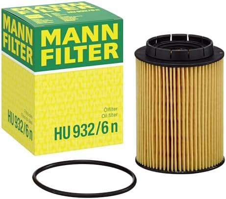 Mann Filter HU 932/6 n Cartridge Oil Filter Replacement Compatible With Audi A8 (2003), A8 L (2003), A8 Quattro (2000-2002), Q7 (2007-2010), S8 (2001-2003), Porsche Cayenne (2004-2011)
