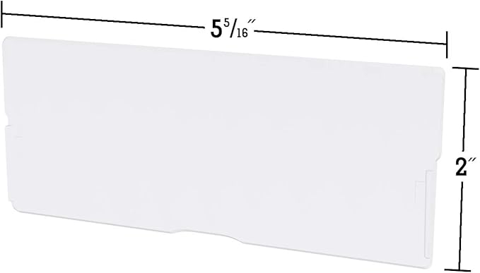 Akro-Mils 40717 Length Dividers for Plastic Storage Hardware and Craft Cabinet Large Drawers, (6-Pack), Clear