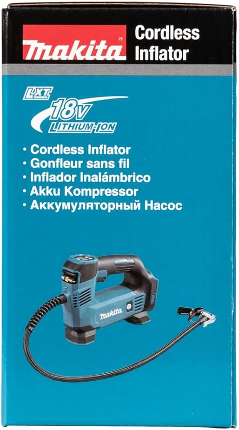 Makita DMP180Z 18V Li-ion LXT Inflator - Batteries and Charger Not Included, Blue/Silver, M
