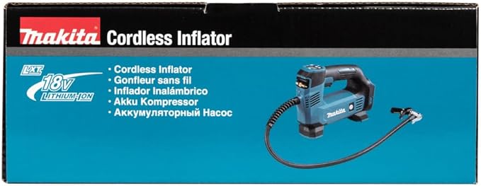 Makita DMP180Z 18V Li-ion LXT Inflator - Batteries and Charger Not Included, Blue/Silver, M