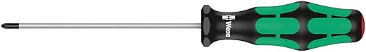 Wera 05008706001 Kraftform Plus 350 PH Phillips Screwdriver, Without Lasertip, PH 0 Head, 4" Blade Length