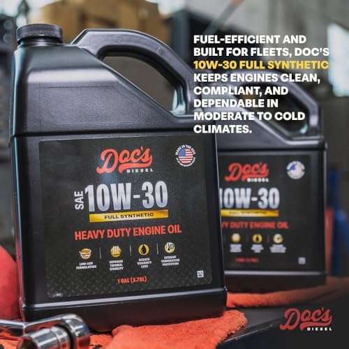 Doc's Diesel 10W-30 Full Synthetic Heavy Duty Oil, CK-4 Fuel Saver, 1 Gal
