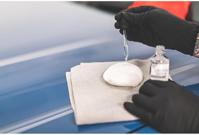 The Rag Company Gtechniq CSL Ceramic Coating & EXO 50 ml No Soak Coating Applicator Kit Bundle