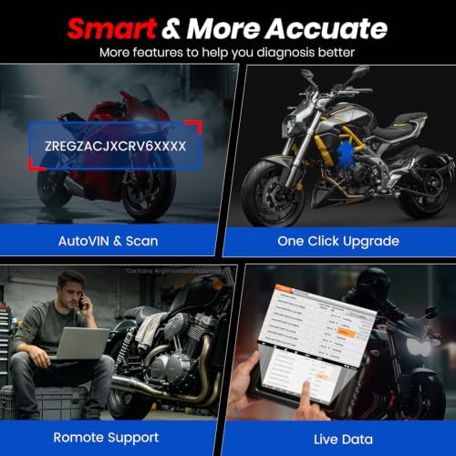 ANCEL MT700 Motorcycle OBD2 Scanner with 35+ Reset Functions