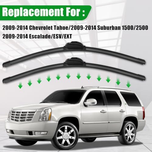 Windshield Wiper Blades compatible with Chevy Tahoe Suburban 1500 2500