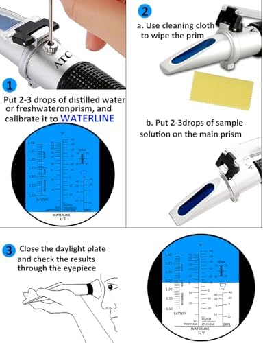 Antifreeze Refractometer in Fahrenheit 4 in 1 Antifreeze Coolant Tester