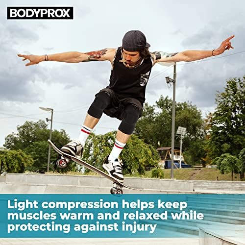 Bodyprox Protective Knee Pads, Thick Sponge Anti-slip Knee Sleeve