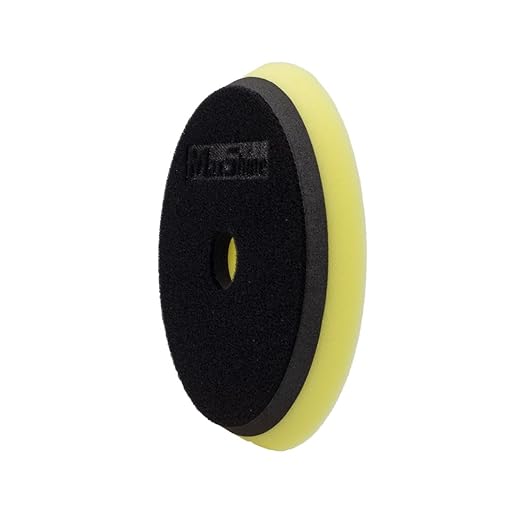 Maxshine 5" Universal Polishing Foam Pad – Low Profile Hook & Loop Pad with Rubber Backing – Compatible with Long Throw DA Polishers – EVA Foam for Heat & Pressure Absorption