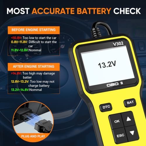 Professional OBD2 Scanner, Enhanced Check Engine Code Reader