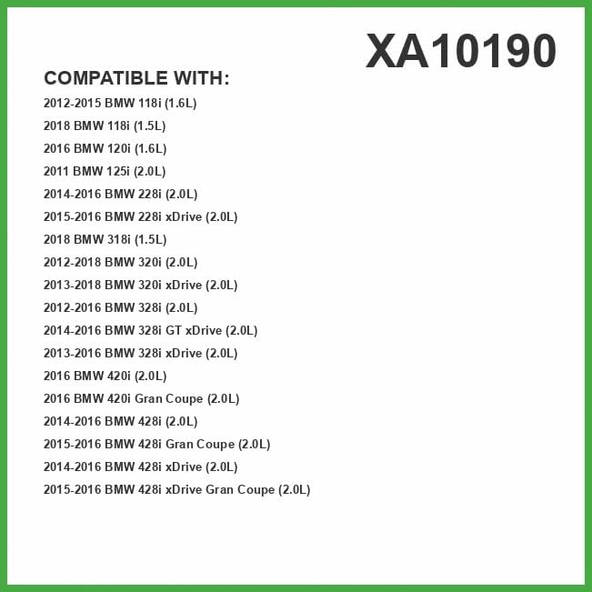 ECOGARD XA10190 Premium Engine Air Filter | Fits 2012-2016 BMW 328i 2.0L; 2013-2016 328i xDrive 2.0L; 2012-2015 118i 1.6L; 2016 120i 1.6L; 2018 318i, 118i 1.5L