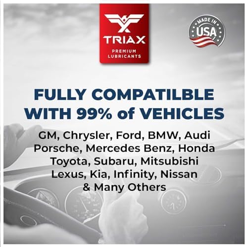 TRIAX OEM Grade PSF Power Steering Fluid, Synthetic, Universal, Arctic Grade -50 Cold Flow, Fits Most Asian, US, and European Cars, Full Synthetic with Esters, Widest Spec Application (1 Quart)